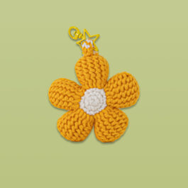Afghan Flower Key Chain – Yellow