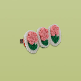 Hair Clip – Pink Flowers