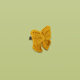 Yellow Bow Hair Clip
